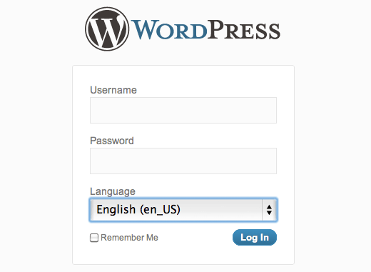 Language Select on WordPress Login