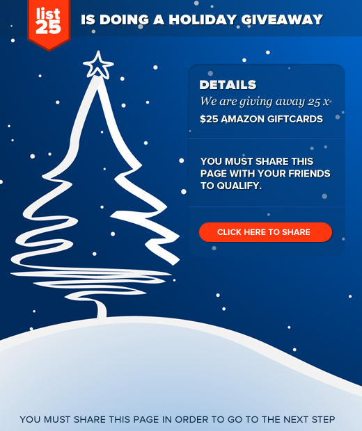 List25 Amazon Giveaway Campaign Details