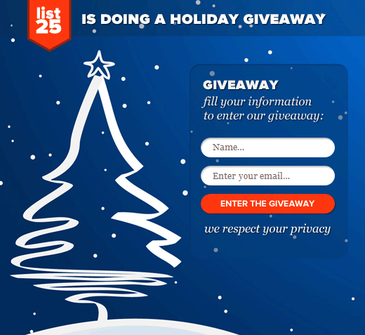 List25 Enter Giveaway