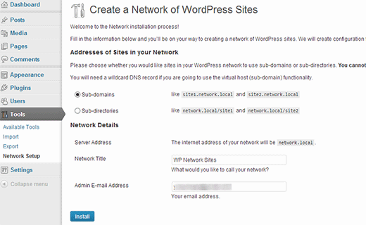 Setting up a WordPress Multisite Network Setting up a WordPress Multisite Network