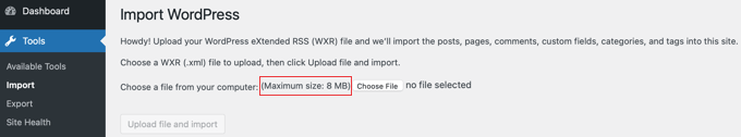 There Is a Limit to the Size of XML File That Can Be Imported