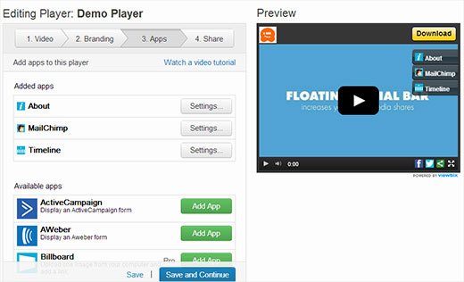 Adding interactive apps in your video Adding interactive apps in your video