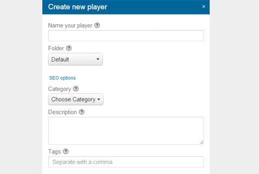 Creating a new player in Viewbix Creating a new player in Viewbix
