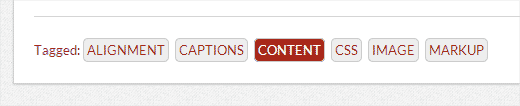 Changed CSS style for tags below posts in WordPress Changed CSS style for tags below posts in WordPress