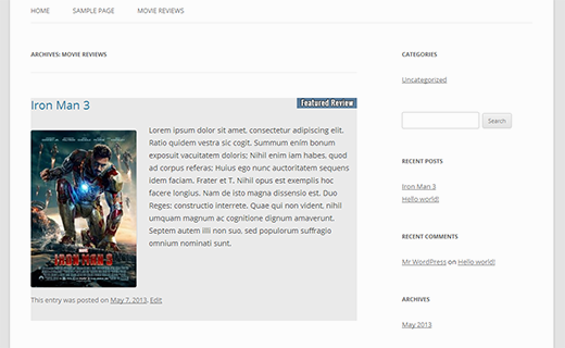 Sticky Post on a custom post type