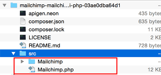 MailChimp API Files