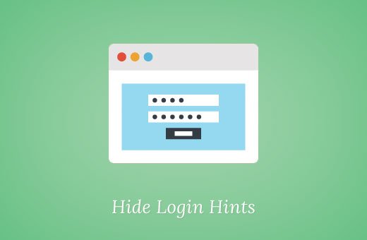 Hide login hints in WordPress