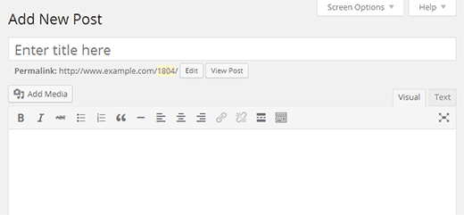 WordPress visual editor
