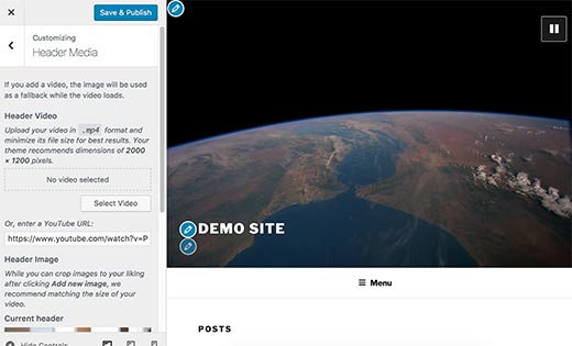 Video headers support Video headers support