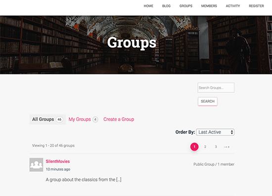 Groups directory