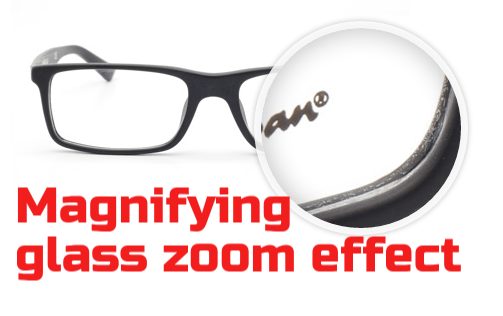 magnifying glass zoom effect