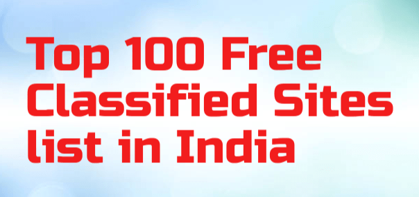 free Classified Sites list