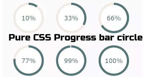 create Pure CSS Progress bar