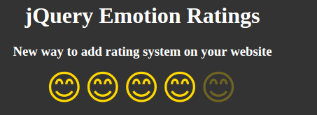jQuery Emotion Ratings