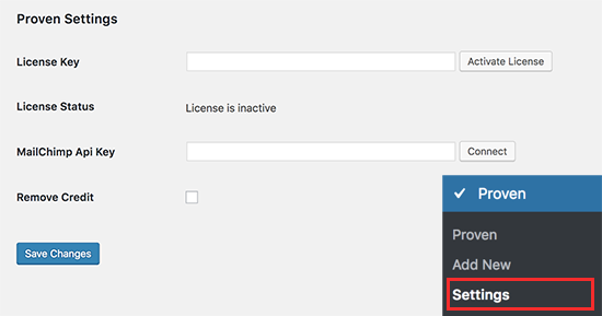 Enter your plugin license key