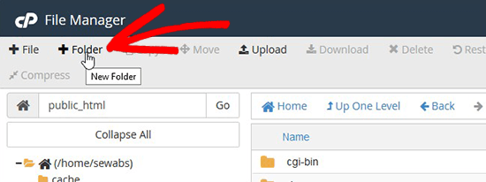 Create a New Folder Create a New Folder