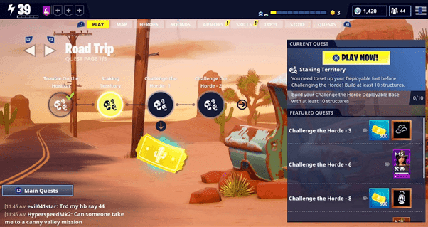 special events in save the world-minq