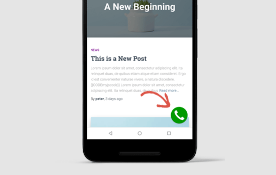 Mobile button preview Mobile button preview