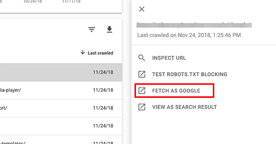 Fetch as Google in new Search Console dashboard