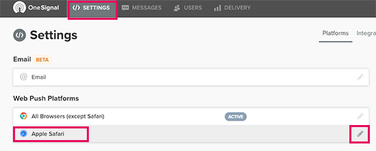 Push notification setup for Safari Push notification setup for Safari