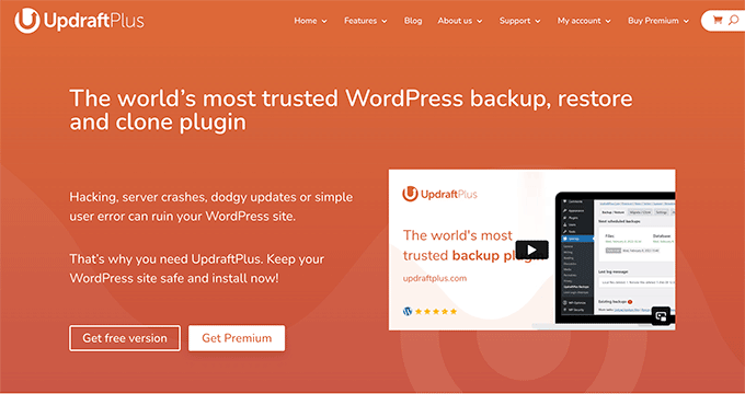 The UpdraftPlus Premium plugin for WordPress