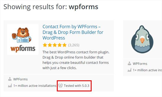 WPForms plugin tested with WordPress 5.0 plus WPForms plugin tested with WordPress 5.0 plus