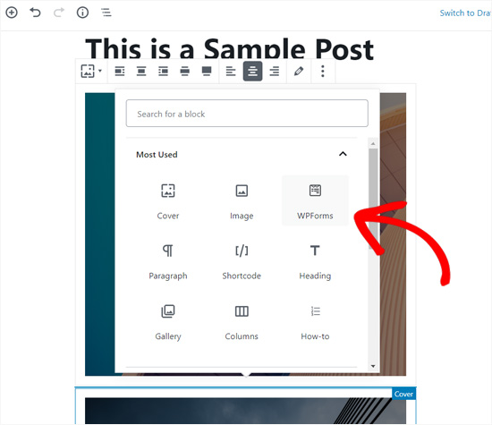 WPForms Widget for Gutenberg WPForms Widget for Gutenberg