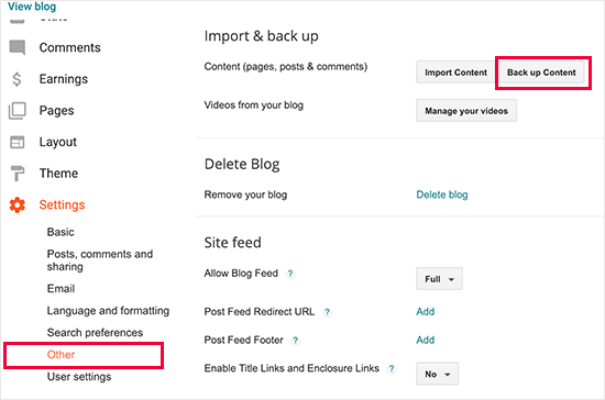 Export blog posts from Blogger Export blog posts from Blogger