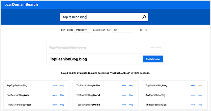 Lean Domain Search - Blog Name Generator Search Results Lean Domain Search - Blog Name Generator Search Results