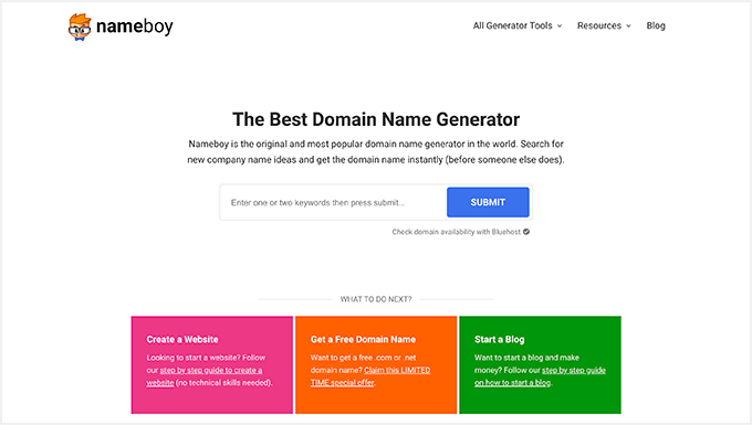 Nameboy Best Domain and Blog Name Generator Nameboy Best Domain and Blog Name Generator