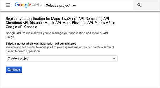 Create a new project