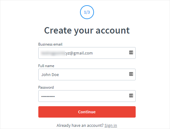 Create a LiveChat account Create a LiveChat account