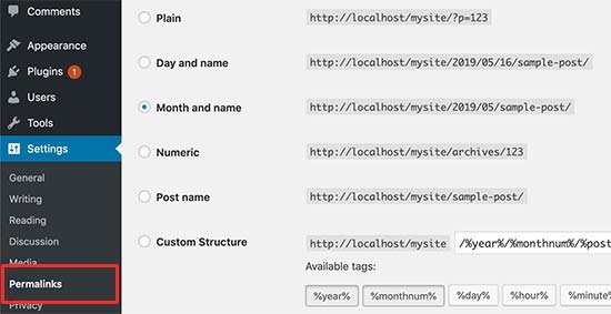 Choosing the right permalinks structure Choosing the right permalinks structure