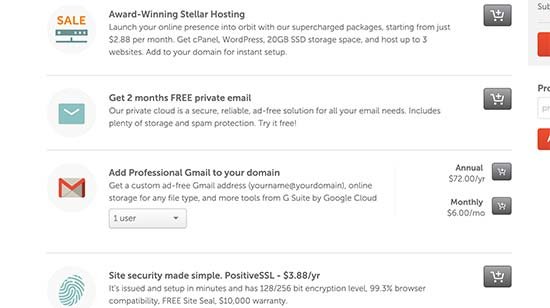 Upselling services Upselling services