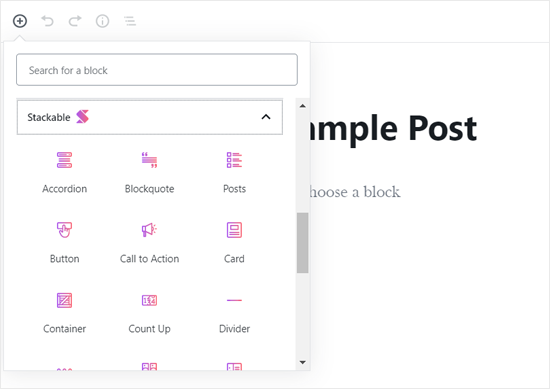 Stackable Gutenberg Blocks Stackable Gutenberg Blocks