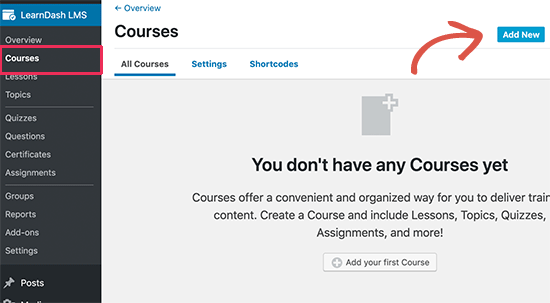 Add new course