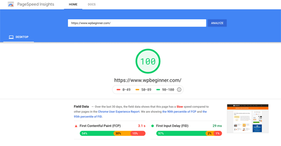 Latest Blog Google Page Speed Test