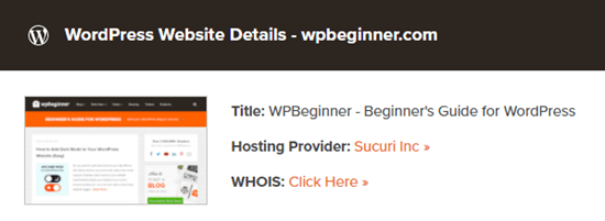 The theme detector tool lists Sucuri as the host for Latest Blog The theme detector tool lists Sucuri as the host for Latest Blog