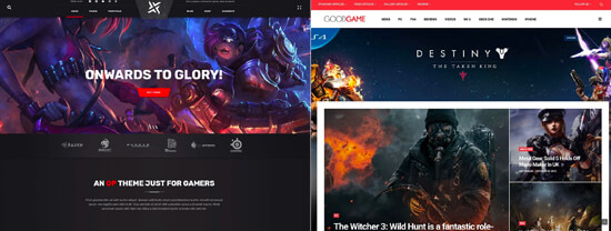 Gaming Website Layouts Gaming Website Layouts