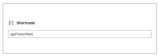Twitch embed shortcode Twitch embed shortcode