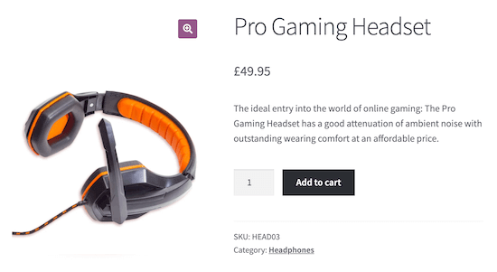 WooCommerce gaming shop example WooCommerce gaming shop example