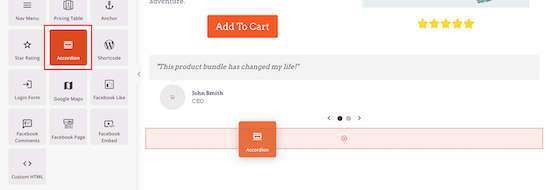 Add FAQ drop down accordion