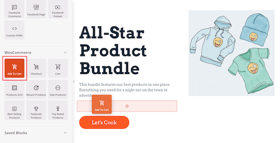 Insert add to cart button