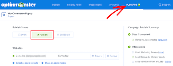 Publish dynamic text popup
