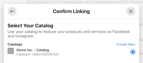 Select WooCommerce product catalog