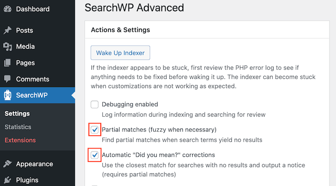 Enabling fuzzy search in SearchWP