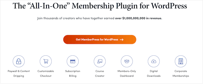 The MemberPress membership plugin