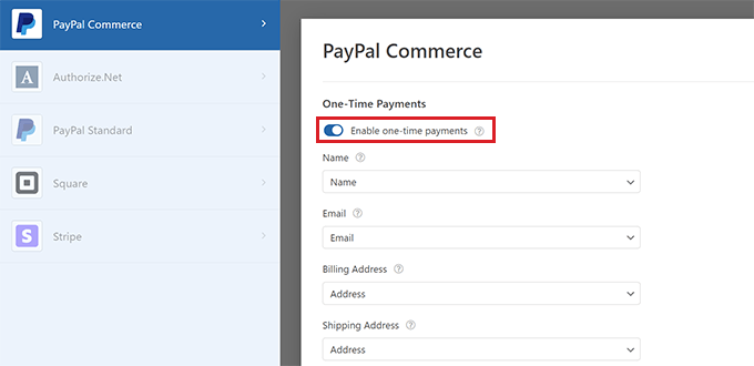 Add a payment gateway of your choice